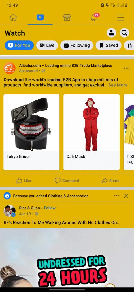 Facebook 2 (GOLD) v324 (Clone) + (Messenger) APK 1
