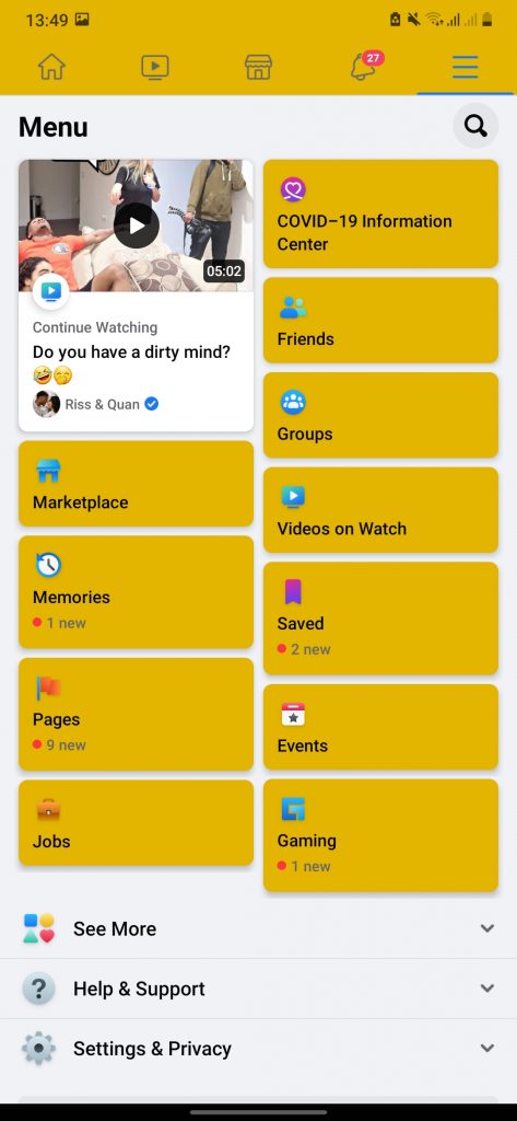Facebook 2 (GOLD) v324 (Clone) + (Messenger) APK 2