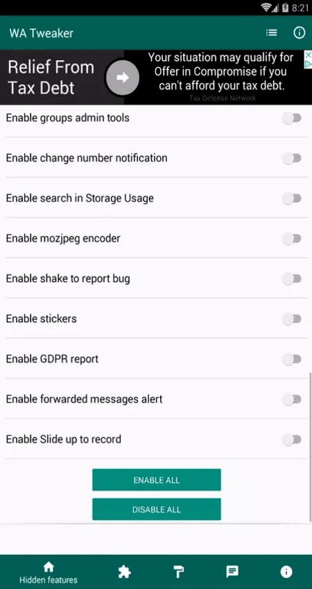 WA Tweaker for Whatsapp v1.6.2 Release Mod 1