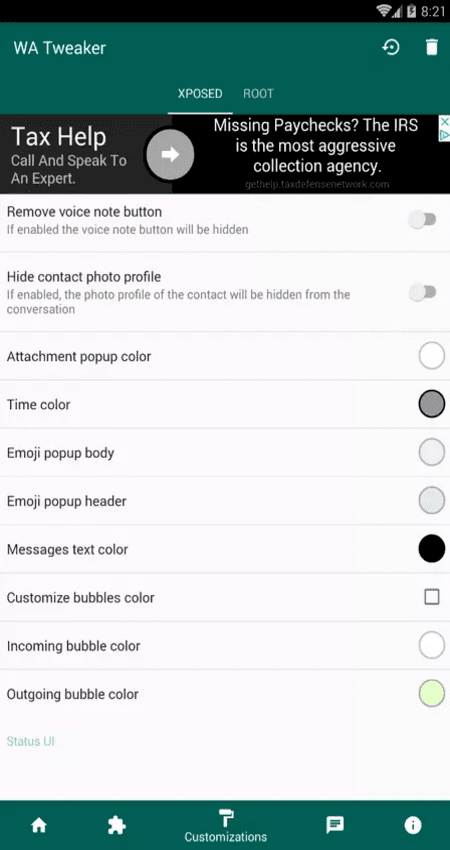 WA Tweaker for Whatsapp v1.6.2 Release Mod 2